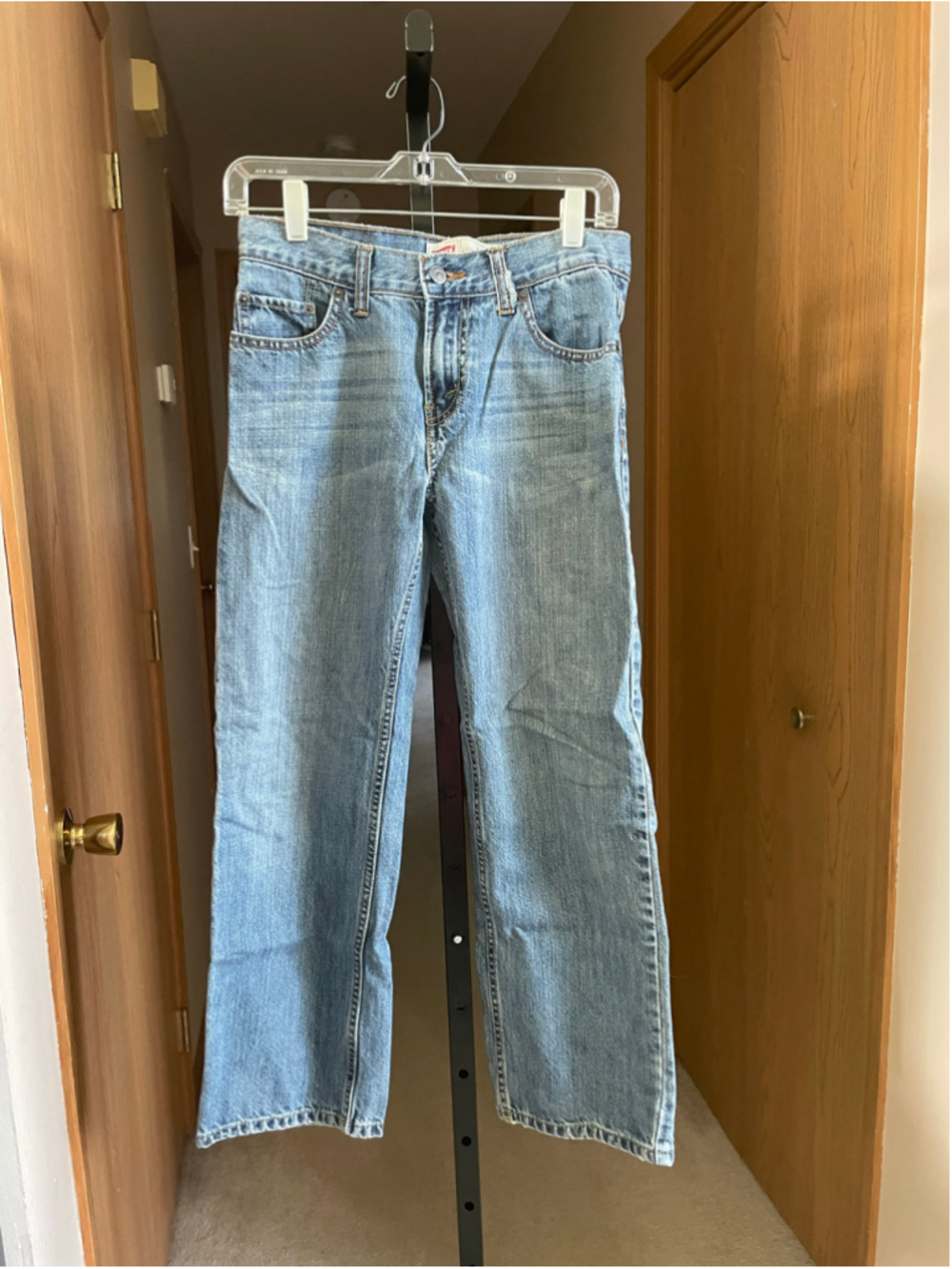 Girls Levi's 569 Loose Straight Jeans Size 14 Blue